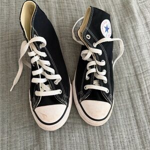 Kids Converse Black and White High-Tops